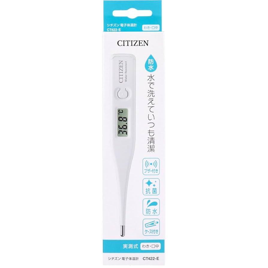 シチズン 電子体温計 CT422 Amazon.co.jp: シチズン 電子体温計 実測式 わき・口中 CT422-E